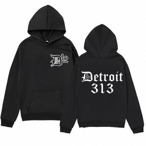 D12 Band Rapper Eminem Hoodie Detroit Michigan 313 Print Hoodies Men Women Hip Hop Vintage Style Sweatshirt Overized Streetwear J0ka#