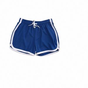 2020 Verão Mens Sport Shorts Fi Solid Color Slimd Fit Cintura Elástica Calças Curtas Workout Gym Runing Quick Dry Shorts i9iN #