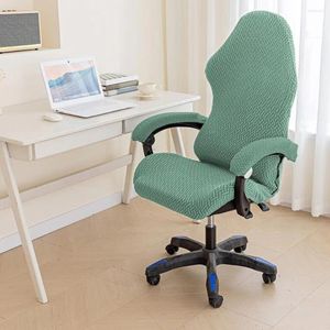 Chair Covers Thickened Fabric Cover Elastic Gaming With Zipper Closure Protection For Computer Office Seat