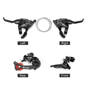 21Speed Mountain Bike Transmission Dial Set Universal Bicycle Cycling Front Rear LeftRight Finger Shift Derailleur Parts 240318