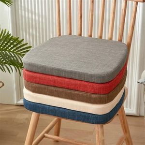 Pillow Office Sedentary Memory Cotton Chair Linen Soft Stool Pads Living Room Dining Decoration Mat