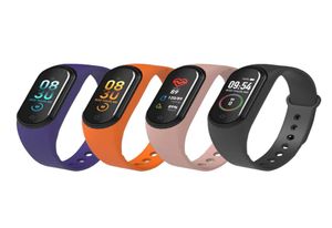 Tek parça M4 Akıllı Band 4 Fitness Tracker İzle Spor bileziği kalp atış hızı kan basıncı akıllı bandı monitörü Sağlık bilekliği PK 2422398