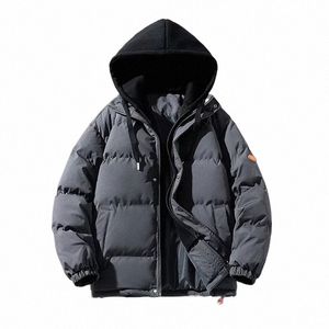 Neue Männer Mit Kapuze Dicke Warme Mantel Winterjacke 2023 Herren Street Hip Hop Parka Koreanische Schwarze Kleidung Puffer Jacken Plus größe S5wJ #