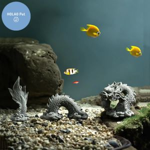 装飾水族館ストーンドラゴン造園装飾水槽の装飾品フィッシュボウルアクセサリー金魚爬虫類ペットタートルトカゲ動物