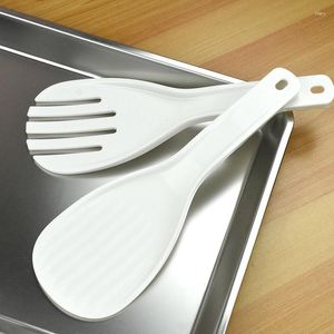 Cucchiai Cucchiaio grande per riso Pasto in plastica Gadget da cucina antiaderenti Rotolo a mano Pala Forniture Forchetta addensata