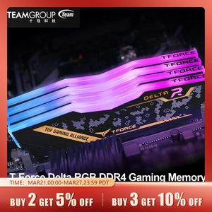 TEAMGROUP T-Force Delta RGB DDR4 16GB 8GB 3200MHz 3600MHz Módulo de memória de mesa Ram 240322