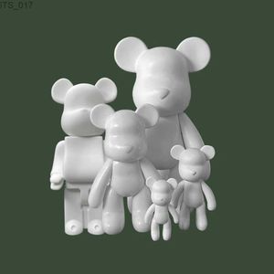 Novità Articoli Bearbrick realizza artigianalmente orsetti a letto fluido di varie dimensioni POPOBE stampi vuoti bianchi Vinly giocattoli Bearbrick per pittura fai da te Collezionisti di giocattoli MedicomL2403