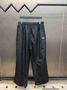 Designer 23SS High Version B Family 3M Letter Brodered School Uniform Style Patchwork Sport Pants Casual Loose Men's and Women's Pants 51bg