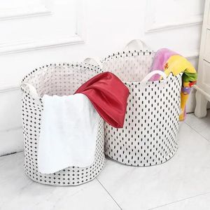 2024 Dirty Laundry Basket Folding Large Capacity Clothing Storage Bucket Children Toy Basket Home Waterproof Organizer with Handles - for