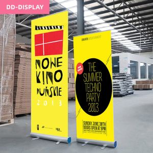 Zubehör DD1 Custom Roll-Up-Banner, 80 x 200 cm, tragbarer, ausziehbarer Aluminium-Bannerständer, PVC-Banner, hochwertiger Werbeständer