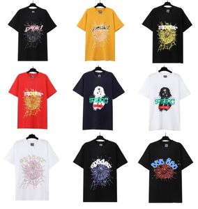 SP5DER HERS T-shirt 555555 T-shirt y2kspider Tees Herr- och kvinnors tryckta hiphop-fritidssport Young Thug Wide Shirt Tryckt Multicolor T-shirt