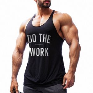men's Workout Tank Tops Gym Workout Shirt Y-Back Sleevel Muscle Fitn Bodybuilding Training Fi Sports Shirts o7DF#