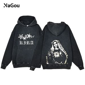 Y2k hoodies homens moda gráfico lavado manga longa goth harajuku pulôver feminino streetwear vintage oversized moletom com capuz 240315