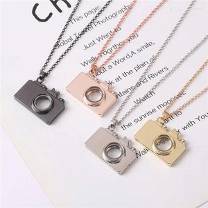 Pendant Necklaces 10Pcs/Lot Personalised Camera Memory Po Medaillon Women Ashes Glass Urn Collares Locket Jewelry