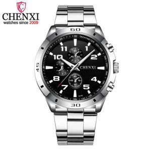 Chenxi Brand Top Original Men Watches Fashion Casual Business Male Wristwatch rostfritt stål kvarts Man Watch Relogio Masculino268L