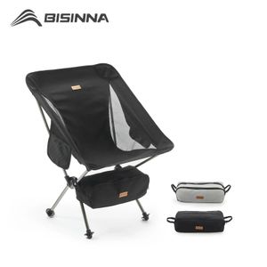 Bisinna Folding Chair Ultralight Detachabl Portable Camping Chair Fishing Chiar för camping och turism vandring Picknicksätesverktyg 240319