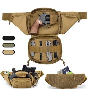 Bags Tactical Molle Waist Pack Men Military Pistol Gun Holster Pack Army Hunting Fanny Pack Outdoor Camping Hiking Pouch Chest Bags