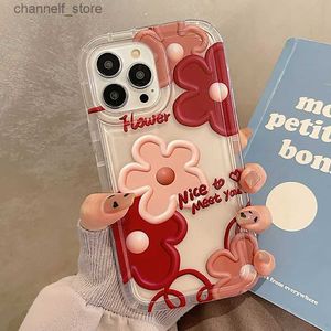 Cell Phone Cases Oil Painting Flowers Phone Case For iPhone 15 Pro Max Case iPhone 13 11 12 14 Pro Max XR XS X 7 8 Plus SE Soft Shockproof CoverY240325