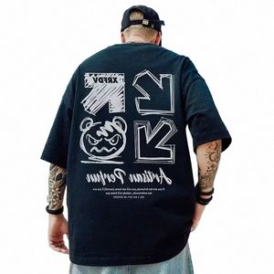 カジュアルメンズコットTシャツルーズTシャツ2023通気性Y2Kトップヒッピー服ストリートウェアハラジュク半袖ティーファッションi4nr＃