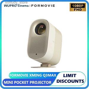 Diğer Projektör Aksesuarları Formovie Fengmi Xming Q3 Max Akıllı Projektör 1080p Full HD Taşınabilir Ev Sineması Projektör 600 CVIA Lümen Açık LCD Işın Q240322