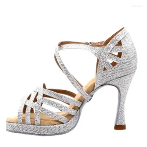 Dansskor Lemochic Latin Water Platform Dancing Woman Fashion High Heels Jazz för flickor damer