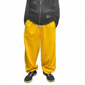 FI Streetwear Hiphop Jogginghose Männer Casual Jogger Breites Bein Lose Baggy Hosen Cott Track Hosen Kleidung z1yO #