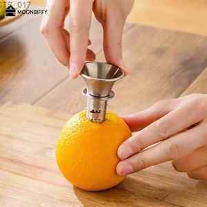 Andra köksverktyg mini juicer handhållna orange juicer rostfritt stål manuell juicer pressande juicer citrus juicerl2403