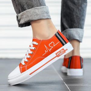 Casual Shoes 2024 Orange Heart Liebhaber Hochsportler -Männer -Leinwandpaare von Top Sports Männer