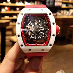 Luxury Designer Watch Men's and Women's Watches High Quality Watch 40mm Rubber Strap Chronograph Wristwatch Richar M Watch 2hcy