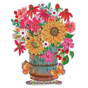 Stitch Full Drill Special shape diamond Painting flower tabletop decoration Embroidery craft Cross Stitch rhinestone Mosaic kit