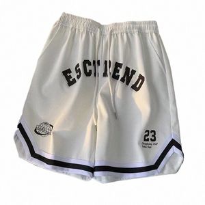 Calções de ginástica dos homens verão fi basquete esportes correndo shorts casual homem calças coreano fi roupas masculinas diariamente suor calças q5S3 #