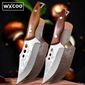 Knives Handmade Forged Knife Kitchen Boning Knife Stainless Steel FullTang Butcher Meat Cleaver Slicing Fruit Sharp Cutting BBQ Tool