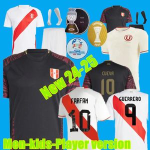 4XL Peru Soccer Jerseys 2024 Copa America Home Away Football Shirt Peruana National Team PINEAU CUEVAS SOLANO PIZARRO ABRAM AQUINO GUERRERO CUBILLAS FALFAN FLORES