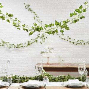 Dekorativa blommor Ivy Artificial Plants Home Decor Wall Hanging Vines