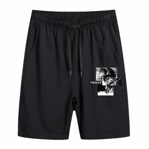 Män avslappnade korta byxor hiphop sommarmän gym sport kör shorts jogging spårdräkter fitn tröjor Cott Beach Short S6us#