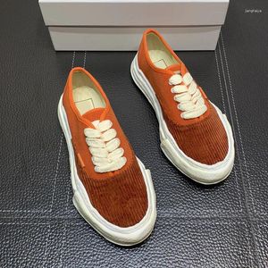 Walking Shoes Thick Bottom Men's Casual MMY Corduroy Couple Mihara Lace-up Yasuhiro Women's Luxury Original Running Tennis