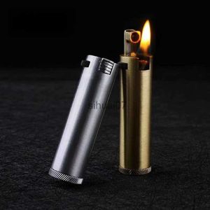 Lighters Retro Metal Oil Oil Rowy Old Kerosene jaśniejsze zabytkowe boczne kółko Lżejsze Personalizowane Akcesoria papierosowe Hurtowe 240325