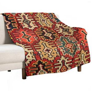 Coperte Tappeto tribale Kilim turco antico Stampa Coperta da tiro Letto decorativo Divano peloso alla moda