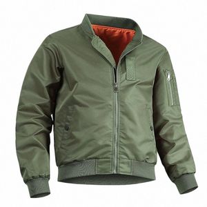 Nowa jesień zimowa ciepła kurtka bombowca armia armii wojskowej wyściełane baseball mundury płaszcze Flight MA1 Aviator Pilot Baseball Jackets G4HQ#