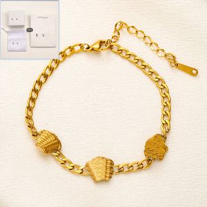 Sports Leisure Style Chain Charm Bracelet Spring Luxury Gold Plated Jewelry With Box Boutique Gift Bracelet Designed For Women With High Quality Jewelry