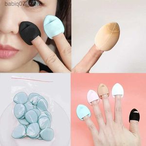 Sponges Applicators Cotton 3/10 mini finger puff set professional cosmetic pad puff concealer basic detail puff makeup sponge beauty tool Q240325