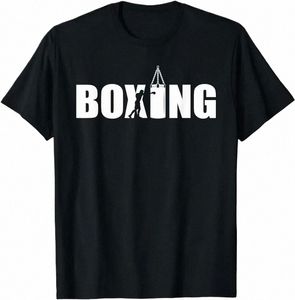 Boxing Lover Gym Bokser Kickboxing Kickboxer entuzjasta T-shirt Unisex Style Style dla mężczyzn Tee TEES Niedobrane Tshirt L8GO#