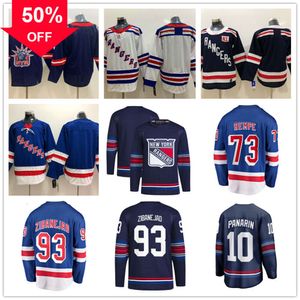 New Custom York Rangers хоккейные майки 73 Мэтт Ремпе 10 Артеми Панарин 93 Мика Зибанежад 31 Игорь Шестеркин 23 Адам Фокс 20 Крис Крейдер