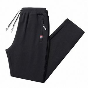 buona qualità Cott Mens Jogging Pantaloni da jogging in vita elastica Uomo Sport Lg Fitn Pantaloni sportivi Plus Size 8XL d2QT #