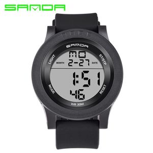 2017 Sanda Sport Digital Watch Men Top Brand Luxury 유명한 군사 손목 시계 남성 시계 전자 reelogio masculino244n