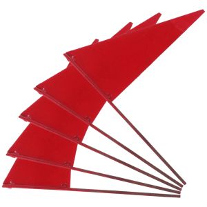 Accessories 5 Pcs Yard Marking Flags Dog Training Pennant Banner Irrigation Sprinkler Lawn Marker Triangular