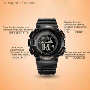 Wristwatches Mens multifunctional luminous digital waterproof wrist outdoor ND998C24410