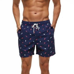 Leisure Mens Swimewear Swim Shorts Trunks Beach Board Shorts Swimming Pants Baddräkter Män som kör sport Surffing Shorts 240311