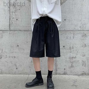 Men's Shorts Mens Shorts Summer Relaxation and Leisure 5 Point Korean Elastic Straight Pipe Set Design Sensory Retro Shorts Trendy Mens Wear 24325