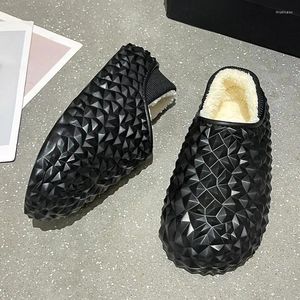 Casual Schuhe Paar Indoor Durian Schnee Stiefel Frauen Hausschuhe Warme Plüsch Hause Wasserdichte Eva Obere Plattform Full Wrap Baumwolle